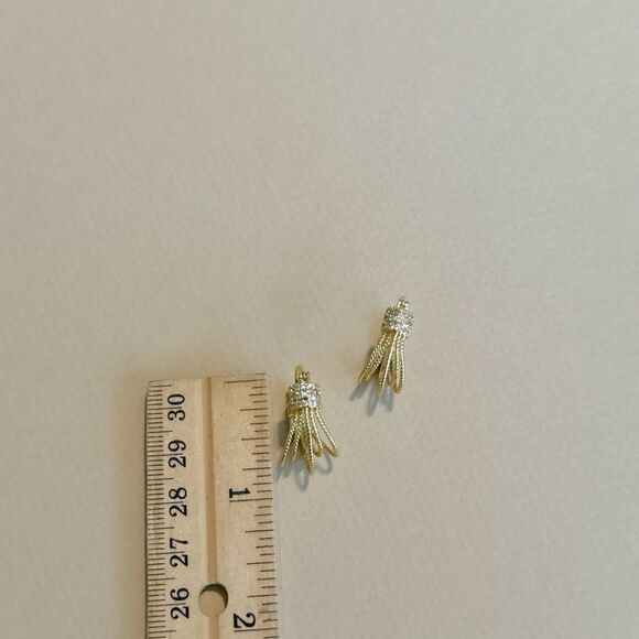 Diamond hoop earrings #1367 - Picture 5 of 5